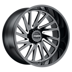 T2A Gloss Black With Milled Spokes