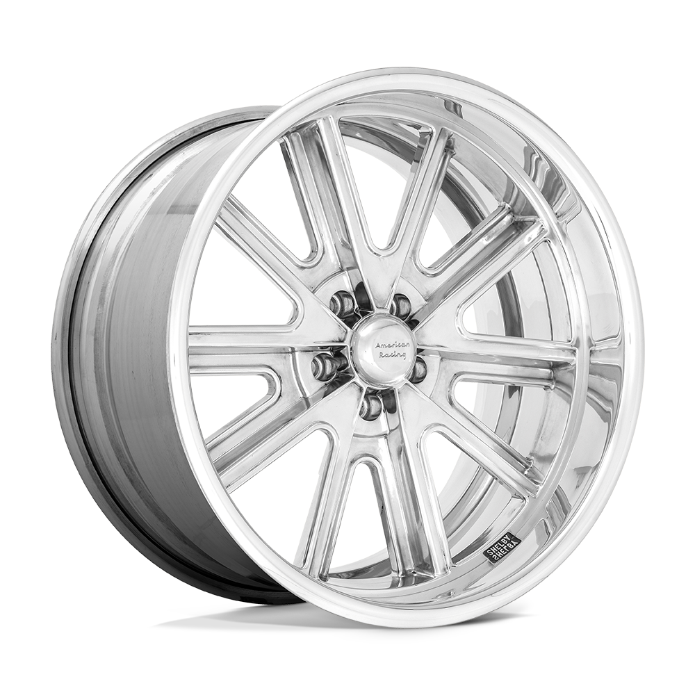American Racing Vintage VN407 Cobra Two-pc Polished Polish Barrel 18x9 5x114.3 (5x4.5) BP 5.50 BS +13MM Offset 76.50MM hub bore