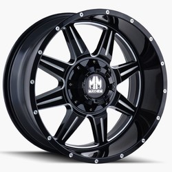 Monstir Gloss Black/Milled Spokes 18x9 6x135, 6x5.5 0mm