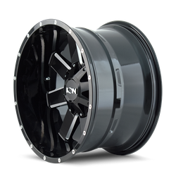 Ion Alloy 141 Gloss Black Milled 17x9 5x114.3 (5x4.5), 5x127 (5x5) BP 5.71 BS +18mm Offset 87 hub bore