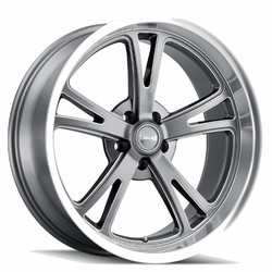 Ridler 606 Gloss Grey Machined 20x8.5 5x127 (5x5) BP 4.75 BS 0mm Offset 83.82 hub bore