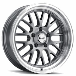 Ridler 607 Gloss Grey Machined 20x10 5x120.65 (5x4.75) BP 5.50 BS 0mm Offset 83.82 hub bore