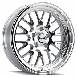 Ridler 607 Polished 18x9.5 5x120.65 (5x4.75) BP 5.49 BS +6mm Offset 83.82 hub bore