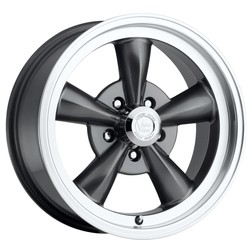 Vision 141 Legend 5 Gunmetal Machined Lip 15x7 5x120.65 (5x4.75) BP 3.70 BS -7MM Offset 83 hub bore