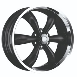 Vision 142 Legend 6 Gloss Black Machined Lip 22x9.5 6x139.7 (6x5.5) BP 5.85 BS +15MM Offset 106.2 hub bore