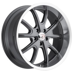 Vision 143 Torque Gunmetal Machined Lip 20x8.5 5x127 (5x5) BP 4.50 BS -6MM Offset 83 hub bore
