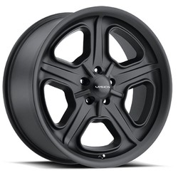 Vision 147 Daytona Satin Black 15x8 5x127 (5x5) BP 4.50 BS 0MM Offset 83 hub bore