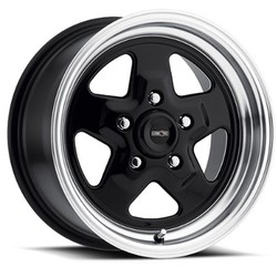 Vision 521 Nitro Gloss Black Machined Lip 15x10 5x127 (5x5) BP 4.50 BS -25MM Offset 83.1 hub bore