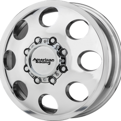Baja Dually 17x6 8x165.1 (8x6.5) Polished - Front (111 mm)