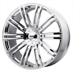 D2 22x9.5 Chrome Blank Bolt Pattern 35mm Offset