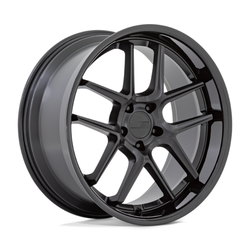 AR942 20x12 5x115 Matte Black w/ Gloss Black Lip 6mm