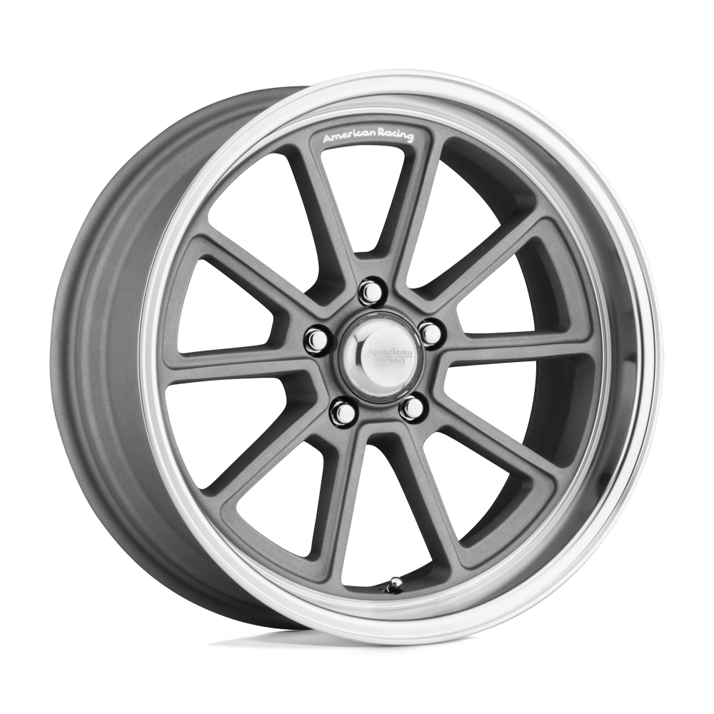 Draft 18x10 Vintage Silver Diamond Cut Lip 5x120.65 (5x4.75) Bolt Pattern 5.97 Backspace
