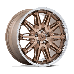 Asanti Black AB047 Imperator Bronze Machined With Stainless Steel Lip 22x10.5 5x112 BP 7.25 BS +38MM Offset 66.56MM hub bore