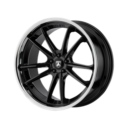 Delta 22x10.5 Gloss Black Chrome Lip 5x120 Bolt Pattern 35mm Offset