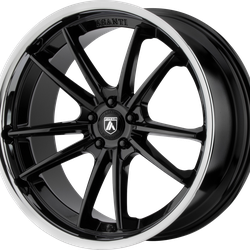 Delta 20x10.5 Gloss Black Chrome Lip 5x114.3 (5x4.5) Bolt Pattern 38mm Offset