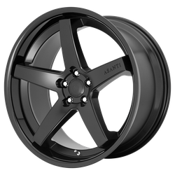 Asanti Black ABL31 Regal Satin Black With Gloss Black Lip 20x10.5 5x114.3 (5x4.5) BP 7.25 BS +38MM Offset 72.56MM hub bore