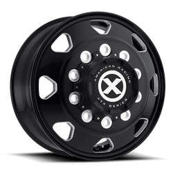 ATX AO401 Octane Gloss Black Milled 17.5x6.75 8x165.1 (8x6.5) BP 3.88 BS 0MM Offset 124.70MM hub bore