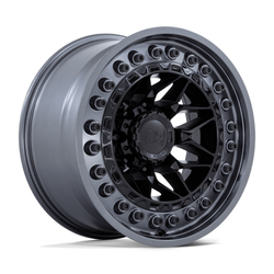 Alpha Matte Black with Gunmetal Lip 17x9 5x127 (5x5) 0mm