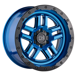 Black Rhino Hard Alloys BRBTW Barstow Dearborn Blue With Black Ring 20x9.5 6x135 BP 5.72 BS +12MM Offset 87.10MM hub bore