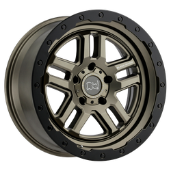Black Rhino Hard Alloys BRBTW Barstow Matte Bronze With Matte Black Ring 18x9.5 5x150 BP 5.72 BS +12MM Offset 110.10MM hub bore