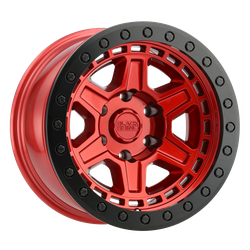 Black Rhino Hard Alloys BRREN Reno Candy Red With Black Ring & Bolt 17x9 5x127 (5x5) BP 5.00 BS 0MM Offset 71.50MM hub bore