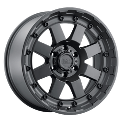 Cleghorn Matte Black 17x8.5 5x127 (5x5) +2mm