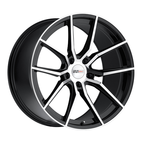 Cray CRCRD Spider Gloss Black With Mirror Cut Face 20x9 5x120 BP 6.50 BS +38MM Offset 67.06MM hub bore