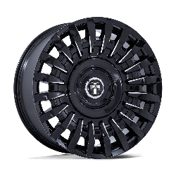 DUB 1 Piece DC272 Honcho Gloss Black Milled 22x9 5x115, 5x120 BP 5.59 BS +15MM Offset 74.10MM hub bore