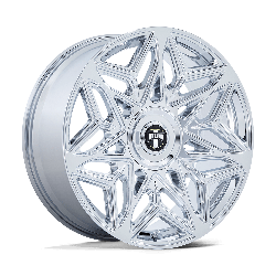 DUB 1 Piece DC274 Anomaly Chrome 22x9 5x115, 5x120 BP 6.50 BS +38MM Offset 74.10MM hub bore