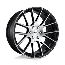 DUB 1 Piece S206 Luxe Gloss Black Brushed 22x9.5 6x139.7 (6x5.5) BP 6.43 BS +30MM Offset 78.10MM hub bore