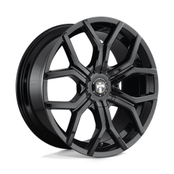 DUB 1 Piece S208 Royalty Gloss Black 22x9.5 6x120, 6x132 BP 6.43 BS +30MM Offset 74.50MM hub bore