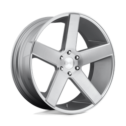 DUB 1 Piece S218 Baller Gloss Silver Brushed 26x10 5x127 (5x5) BP 5.93 BS +11MM Offset 78.10MM hub bore