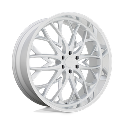DUB 1 Piece S264 Og Silver With Diamond Cut Lip 22x9.5 6x139.7 (6x5.5) BP 6.23 BS +25MM Offset 106.10MM hub bore