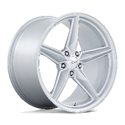 Foose 1 Piece F174 CF8 Gloss Silver 20x11 5x120 BP 7.69 BS +43MM Offset 67.06MM hub bore
