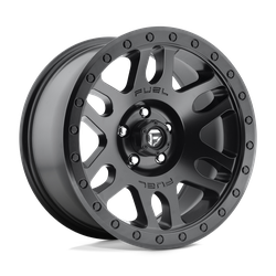 Fuel 1 Piece D584 Recoil Matte Black 20x9 6x139.7 (6x5.5) BP 5.04 BS +1MM Offset 108.00MM hub bore