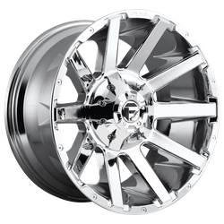 Contra 20x9 Chrome Plated 8x165.1 (8x6.5) Bolt Pattern 1mm Offset