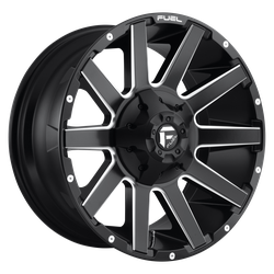 Contra 20x9 Matte Black Milled 6x120, 6x139.7 (6x5.5) Bolt Pattern 19mm Offset