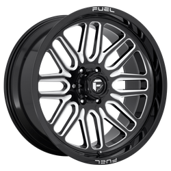 Ignite 20x10 Gloss Black Milled 5x127 (5x5) Bolt Pattern -18mm Offset