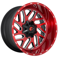 Triton 20x10 Candy Red Milled 5x114.3 (5x4.5), 5x127 (5x5) Bolt Pattern -18mm Offset