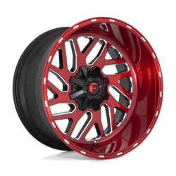 Fuel 1 Piece D691 Triton Candy Red Milled 22x10 5x114.3 (5x4.5), 5x127 (5x5) BP 4.79 BS -18MM Offset 78.10MM hub bore
