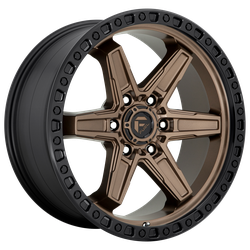 Kicker 17x9 Matte Bronze Black Bead Ring 6x114.3 (6x4.5) Bolt Pattern 12mm Offset