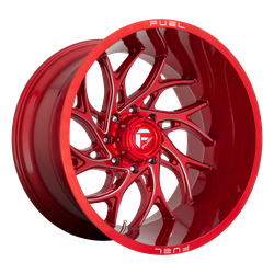 D742 Runner 20x9 5x127 (5x5) Gloss Red-Milled 01mm