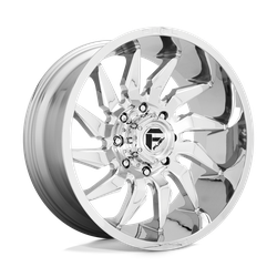 Fuel 1 Piece D743 Saber Chrome 22x10 8x165.1 (8x6.5) BP 4.79 BS -18MM Offset 125.10MM hub bore