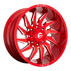 D745 Saber 20x10 6x5.5 Gloss Red-Milled -18mm