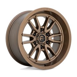 Fuel 1 Piece D788 Clash Bronze 17x9 6x114.3 (6x4.5) BP 5.04 BS +1MM Offset 66.06MM hub bore