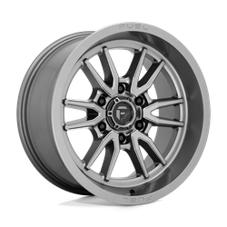 Fuel 1 Piece D789 Clash Gunmetal 18x9 6x139.7 (6x5.5) BP 5.04 BS +1MM Offset 106.10MM hub bore