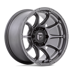 Fuel 1 Piece D793 Variant Matte Gunmetal 17x9 5x127 (5x5) BP 5.04 BS +1MM Offset 71.50MM hub bore