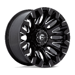 Fuel 1 Piece D828 Quake Gloss Black Milled 20x10 8x165.1 (8x6.5) BP 4.79 BS -18MM Offset 125.10MM hub bore