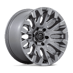 Fuel 1 Piece D830 Quake Platinum 18x9 6x135 BP 5.04 BS +1MM Offset 87.10MM hub bore