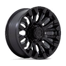 Fuel 1 Piece D831 Quake Blackout 20x9 8x170 BP 5.04 BS +1MM Offset 125.10MM hub bore